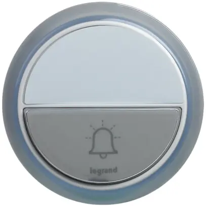 Poussoir de sonnerie sans fils Legrand Comfort 100m, 3V, IP44, blanc 