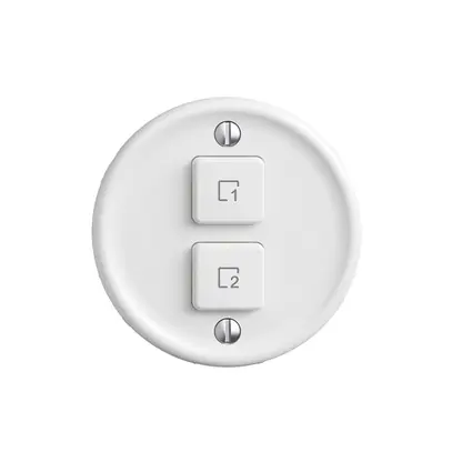 Kit copertura per pulsante scena 2 scene vert./2T Sdue Wiser bianco 
