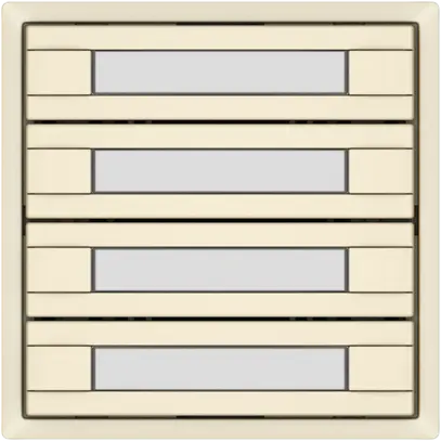 Pulsante KNX RGB EDIZIO.liv SNAPFIX® sensore temp.s.LED targ.4× com.2T cr 