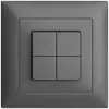Interruttore per tapparella INC EDIZIOdue FMI grigio scuro 2 canali 