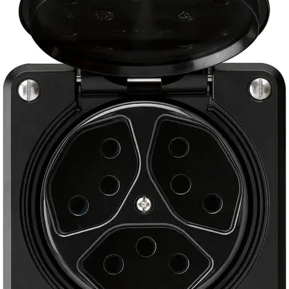 Presa INC robusto 3×tipo 13 nero 