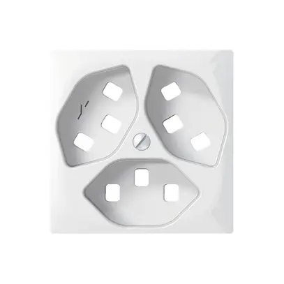 Placca frontale SIDUS bcb per 3×T23/1 con shutter 