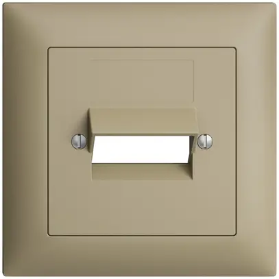 Kit frontale EDIZIOdue sand 88×88mm 2×RJ45 