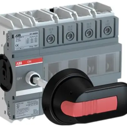 Interrupteur de charge INC ABB OT160G 4L 160A poignée & axe 