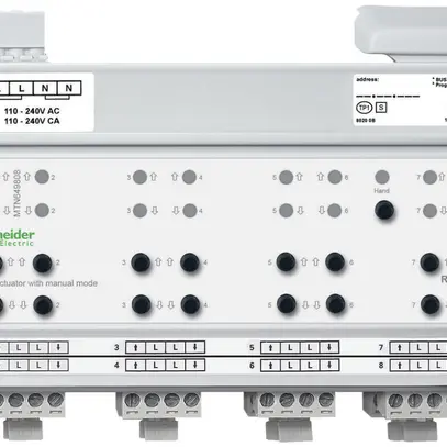 Actionneur de jalousie AMD KNX Schneider Electric 8×230V, MTN649808 