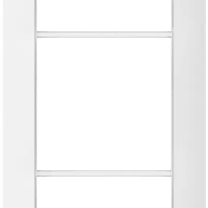Telaio di copertura SIDUS 3×1 bianco lucido 