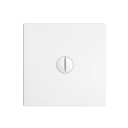 Plaque frontale EDIZIOdue blanc pour obturateur 