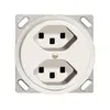 Prise INC 2×T23 16A blanc FH, avec bornes enf. 