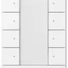 Tasterelement klein ABB-Tenton, 8 Tasten, weiss 