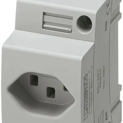 Presa AMD Phoenix Contact EO-J/PT/LED, tipo 23, Push-In, grigio 