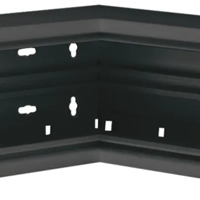 Angle intérieur Hager BR 65×100mm couvercle 80mm noir 