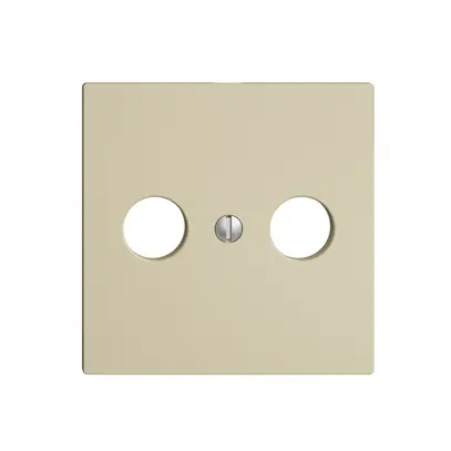 Placca frontale EDIZIOdue vanille per R/TV 