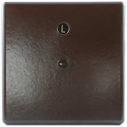 Coperchio ad innesto 115×115mm marrone 