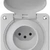 Prise ENC robusto 1×type 13 IP55 gris clair 