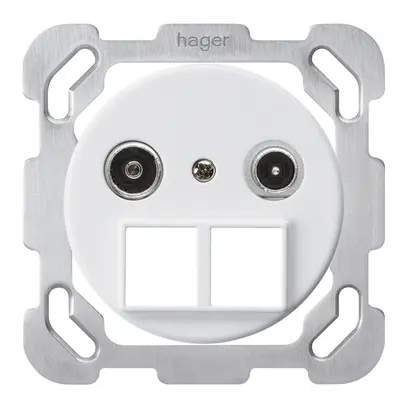 Presa multimedia INC basico TV-R mont.B 11dB 2GHz bianco 