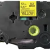 Cassette ruban compatible avec OZE-C31, 12mm×5m, jaune/noir 