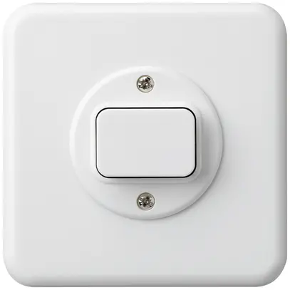 Contact à poussoir ENC basico 1L cc blanc 