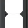 Cadre de recouvrement ENC kallysto.line 2×1 noir 92×152mm 