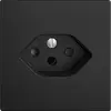 UP-Steckdose EDIZIOdue T13 schwarz 60×60×41mm 