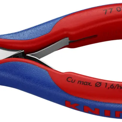Pince coupante pour électronicien KNIPEX tête arrondie et biseaux 115mm 