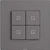 Comando per pulsante scena 4 scene/4T Edue Wiser grigio scuro 