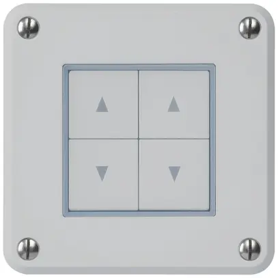 Interruttore per tapparelle INC robusto IP55 grigio con 4 tasti di comando 