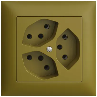 Prise ENC EDIZIOdue 3×T13 olive 