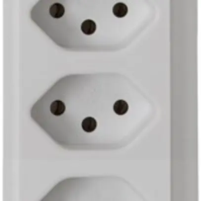 Prise multiple cleverLINE 9×T13 blanc 2m H05VV-F 3×1mm² 