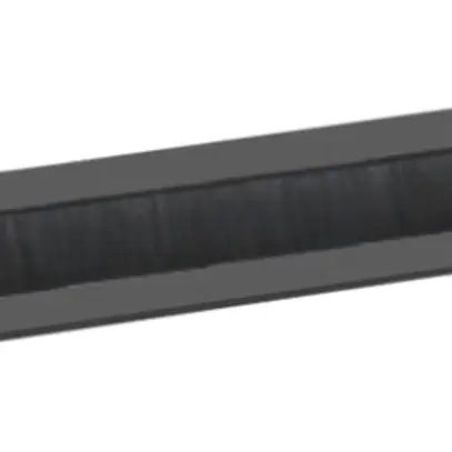 Kabeldurchführung 19" VALUE 1 HE mit Bürstendichtung, schwarz, RAL9005 