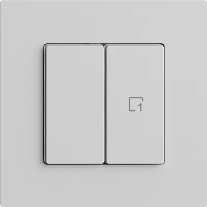 Stazione secondaria 1K/2T per interruttore scena Edue Wiser grigio chiaro 