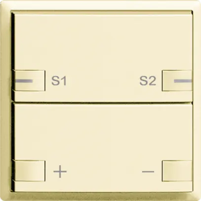 Variatore LED EDIZIOdue ZEP senza LED 2×tasto 2×comando vanille 