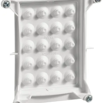 Piastra passacavi Hager univers per armadi IP30/44/54 lato opposto 