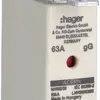 Fusibile HPC Hager DIN000 690VAC 63A gG/gL segnalatore doppio inossidabile 
