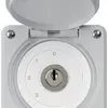 Interruttore a chiave INC robusto IP55 con copertura S5/1P grigio 