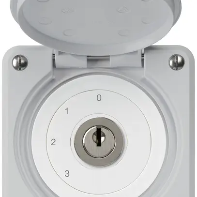 Interruttore a chiave INC robusto IP55 con copertura S5/1P grigio 