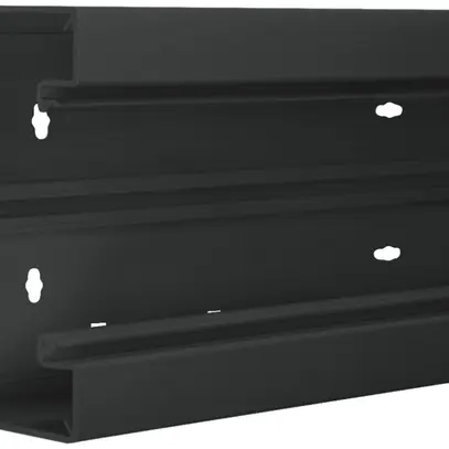 Brüstungskanal Hager BR 65×130mm Oberteil 80mm schwarz 