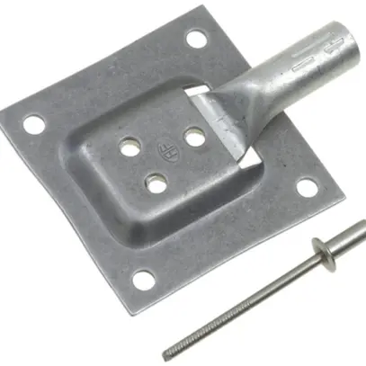 Kit de raccordement pour tôle AV 71 acier inoxydable A2, cosse à sertir Ø 6mm 