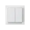 Kit frontal kallysto 60×60 blanc pour interrupteur avec bouton double 