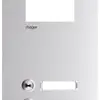 Plaque frontale Hager intercom mono 2× 150×315×32mm acier affiné 