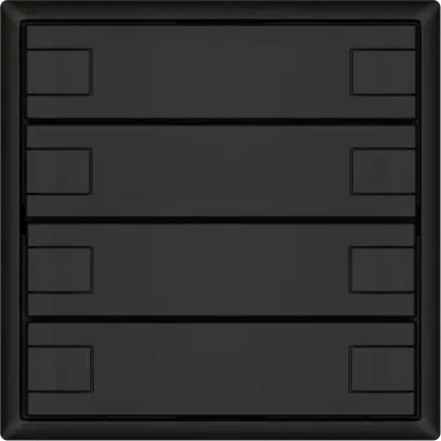 Poussoir universel EDIZIO.liv UNI SNAPFIX® s.LED 8× comm.1T no 