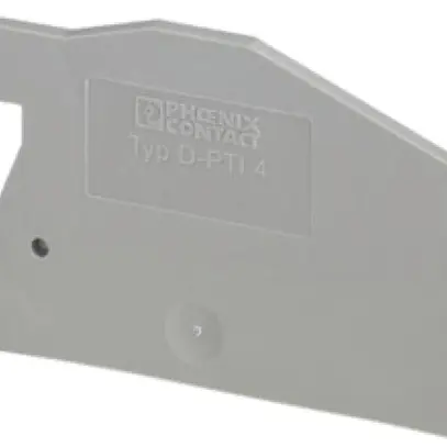Piastra terminale Phoenix Contact D-PTI 4, 66×43×2.2mm, gris 