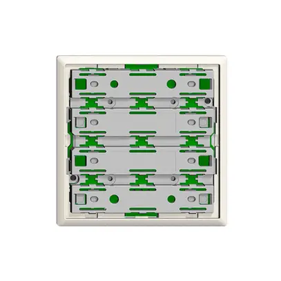 KNX-Funktionseinsatz RGB, mit Temperaturfühler 1…4-fach EDIZIOdue weiss mit LED 