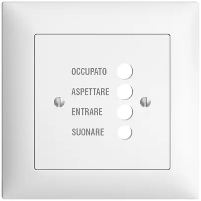 Kit front. INC EDIZIOdue bianco 88×88 per stazion.d.porta 1334.I 