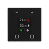Thermostat d'ambiance KNX ENC MDT CN-RTR60S16.01 écran 4×DI noir mat 