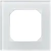 Cadre de recouvrement KAL.art 1×1 94×94mm verre blanc 