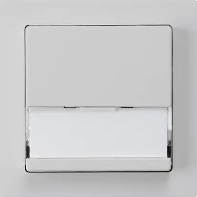 Tasto di suoneria INC A/1L kallysto grigio chiaro con porta-etichetta 37×15mm 