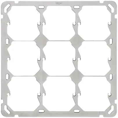 Plaque de fixation Hager grd.3×3 197×197mm 