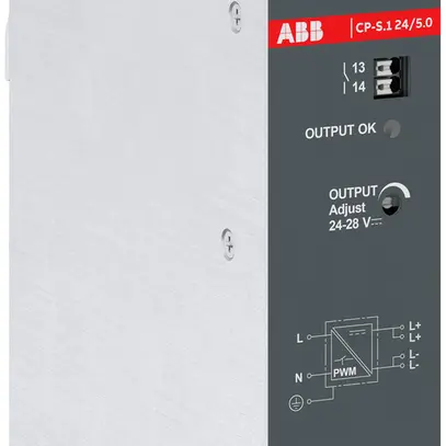 Alimentation à découpage ABB CP-S.1 24/5.0, IN:100…240V, OUT:24VDC/5A 