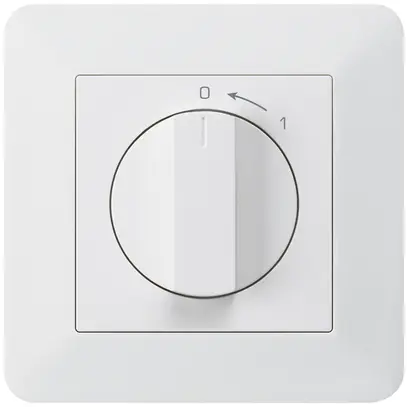 Contatto rotativo INC 0<1/1L bianco kallysto.trend con manopola 