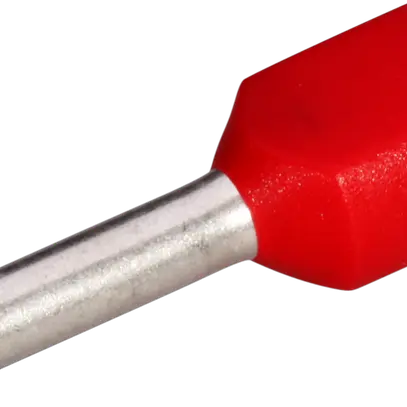 Capocorda doppio isolato 2×1mm²/12mm rosso 